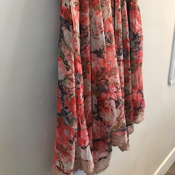 Ranna Gill Anthropologie | Rose Bouquet Floral Lace Dress | Sz 2 - Picture 8 of 13